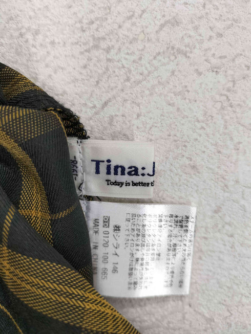 ティーナジョジュン TINA:JOJUN ラップ チェック柄スカート レディース JPN:M