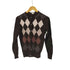 ジョンスメドレー JOHN SMEDLEY イングランド製 アーガイルニットカーディガン レディース JPN:S