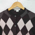 ジョンスメドレー JOHN SMEDLEY イングランド製 アーガイルニットカーディガン レディース JPN:S