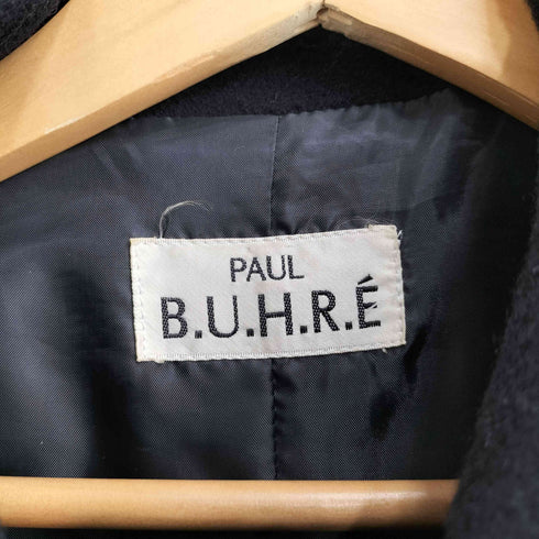 PAUL B.U.H.R.E 丸襟 ウールステンカラーコート レディース