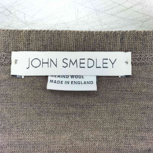 ジョンスメドレー JOHN SMEDLEY イングランド製 チェックカーディガン レディース JPN:M