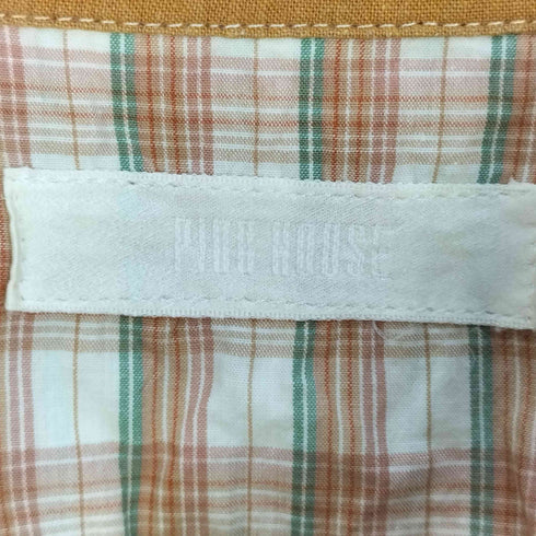 ピンクハウス PINK HOUSE フリル ドッキング コットン パッチワークシャツ レディース