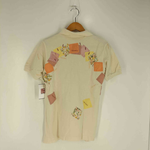 ピンクハウス PINK HOUSE ロゴ パッチワーク 鹿の子ポロシャツ レディース JPN:L