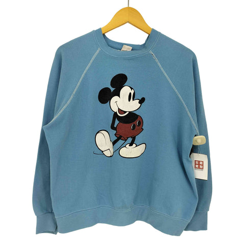 CASUALS 80s キャラクタープリント ラグランスウェット メンズ import:XL