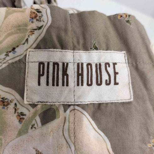 ピンクハウス PINK HOUSE カップ柄 花柄 立体リボン ジャンパースカート レディース
