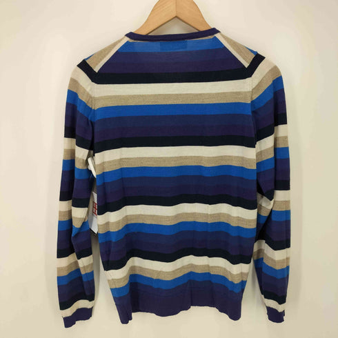 ジョンスメドレー JOHN SMEDLEY メリノウール ボーダー柄 カーディガン レディース JPN:M