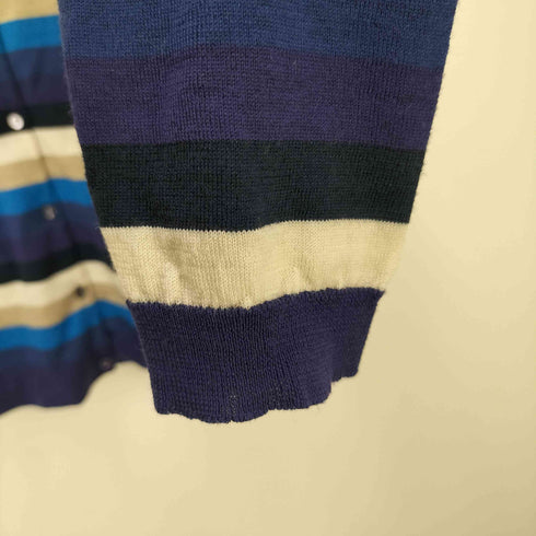 ジョンスメドレー JOHN SMEDLEY メリノウール ボーダー柄 カーディガン レディース JPN:M