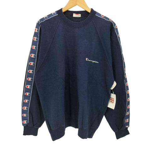 チャンピオン Champion 90s イタリア製 ロゴテープ ラグラン クルーネックスウェット メンズ import:L