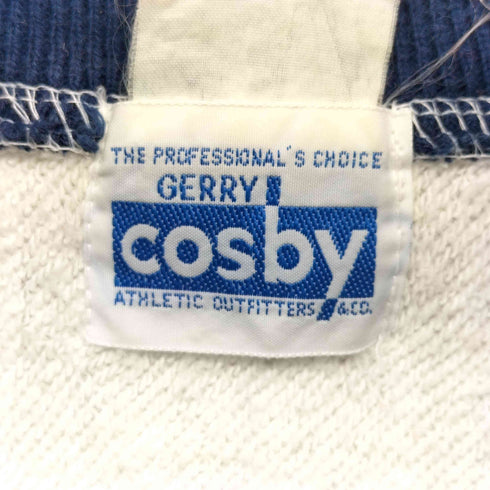 ジェリーコスビー GERRY cosby 90s ワンポイント リブボーダー ハーフジップスウェット メンズ