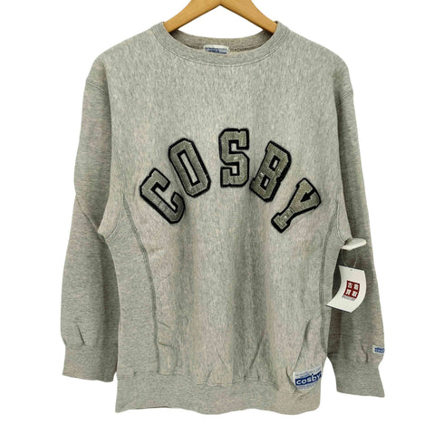 ジェリーコスビー GERRY cosby 90s リフレクター アーチ ロゴ ワッペン クルーネック スウェット メンズ