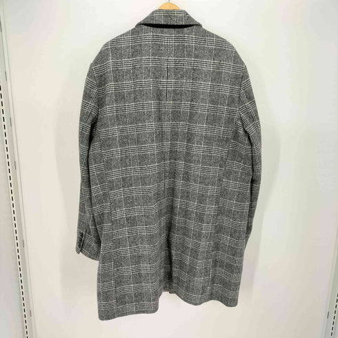 アメリカンイーグル AMERICAN EAGLE 裏地キルティング グレンチェック ステンカラーコート メンズ import:L