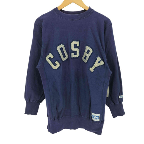 ジェリーコスビー GERRY cosby 90s リフレクター アーチ ロゴ ワッペン クルーネック スウェット メンズ import:M