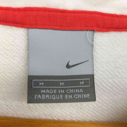 ナイキ NIKE 00s グレータグ スウッシュ刺繍 パイピング プルオーバーパーカー レディース import:M