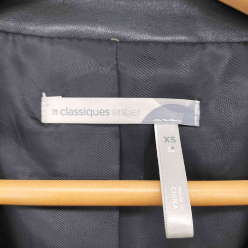 CLASSIQUES ENTIER  モヘア混フェイクファー ステンカラーコート レディース import:XS