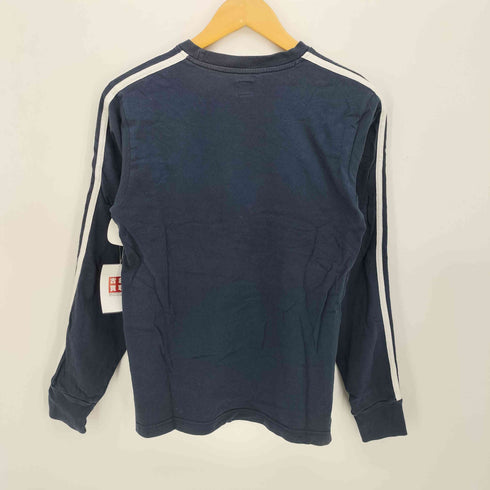 アディダス adidas 00s Y2K 発泡プリント スリーストライプ ロングスリーブTシャツ レディース import:XS
