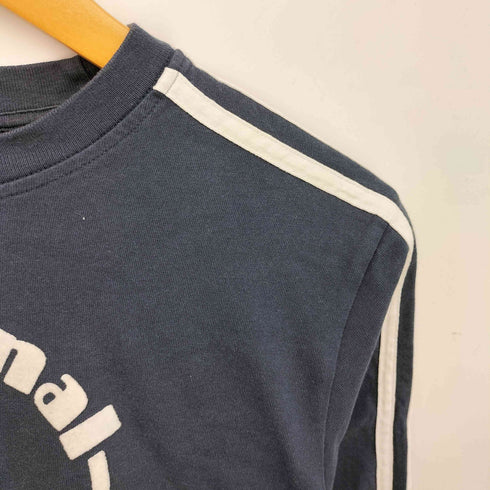 アディダス adidas 00s Y2K 発泡プリント スリーストライプ ロングスリーブTシャツ レディース import:XS