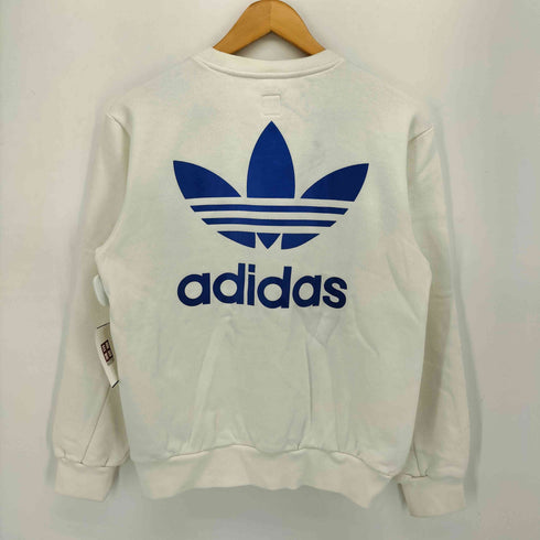 アディダス adidas 00S トレフォイルロゴ 両面プリント クルーネック スウェット メンズ import:S