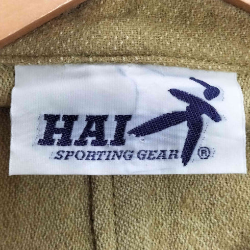 ハイスポーティングギア HAI SPORTING GEAR 90s ウールコットン チェック マルチポケット シャツジャケット メンズ JPN:M