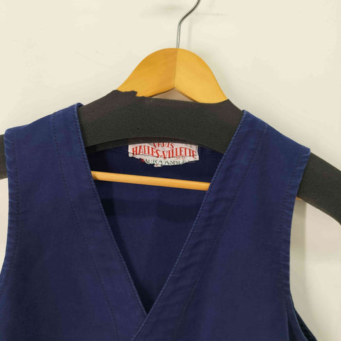 40s~50s HALLES VILLETTE フレンチワーク モールスキンベスト メンズ EUR:50