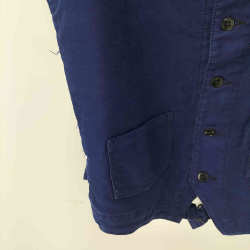 40s~50s HALLES VILLETTE フレンチワーク モールスキンベスト メンズ EUR:50