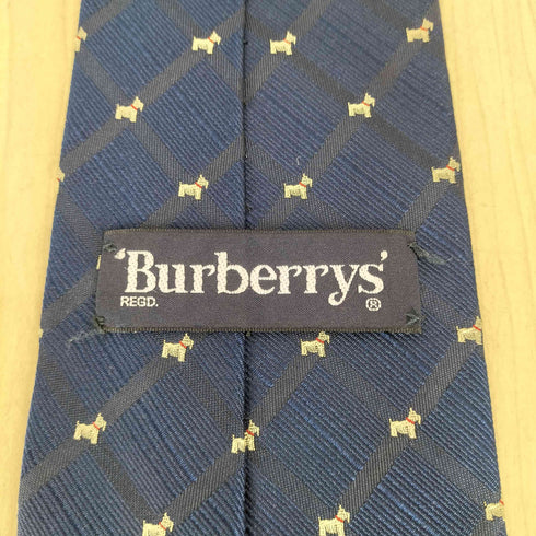 バーバリーズ BURBERRYS 犬柄 シルク ネクタイ メンズ