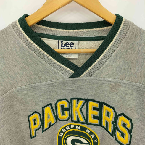 リー Lee SPORT 90s ナショナル フットボール リーグ チーム 刺繍 Vネック スウェット メンズ import:M