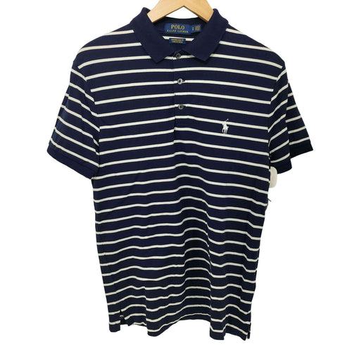 ポロラルフローレン POLO RALPH LAUREN ボーダー柄 ポニー刺繍 ショートスリーブポロシャツ メンズ import:S
