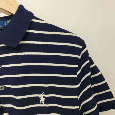 ポロラルフローレン POLO RALPH LAUREN ボーダー柄 ポニー刺繍 ショートスリーブポロシャツ メンズ import:S