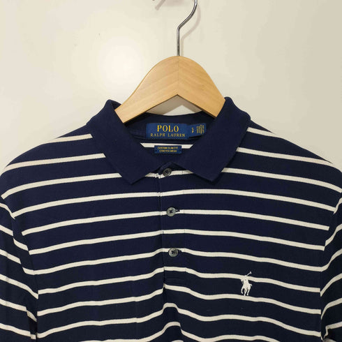 ポロラルフローレン POLO RALPH LAUREN ボーダー柄 ポニー刺繍 ショートスリーブポロシャツ メンズ import:S