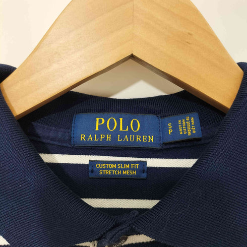 ポロラルフローレン POLO RALPH LAUREN ボーダー柄 ポニー刺繍 ショートスリーブポロシャツ メンズ import:S