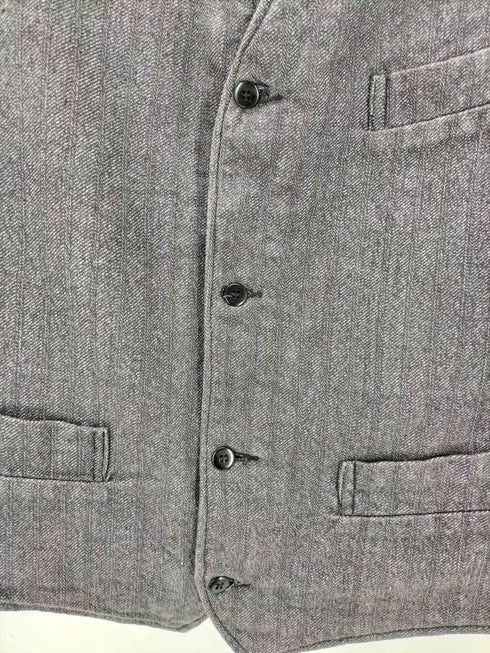 50s ユーロ シンチバック ストライプベスト メンズ