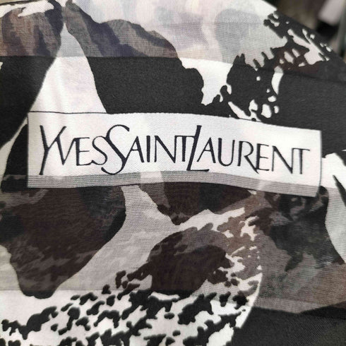イヴサンローラン Yves Saint Laurent 花柄 スカーフ レディース