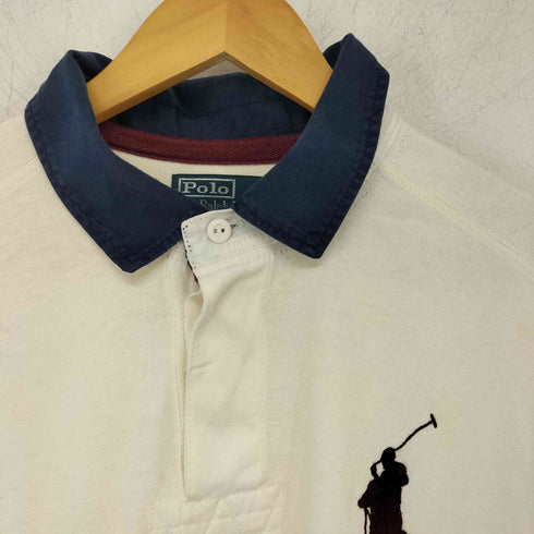 ポロバイラルフローレン Polo by RALPH LAUREN ビックポニー ラグビーシャツ メンズ import:XL