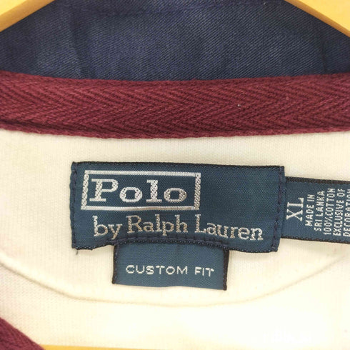ポロバイラルフローレン Polo by RALPH LAUREN ビックポニー ラグビーシャツ メンズ import:XL
