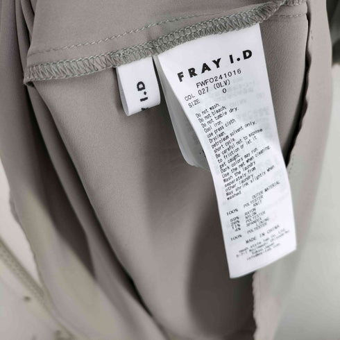 フレイアイディー FRAY I.D 23AW ウエストリブマジョリカプリーツワンピース レディース JPN:0