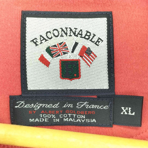 ファソナブル FACONNABLE ワンポイント刺繍 長袖シャツ メンズ JPN:XL
