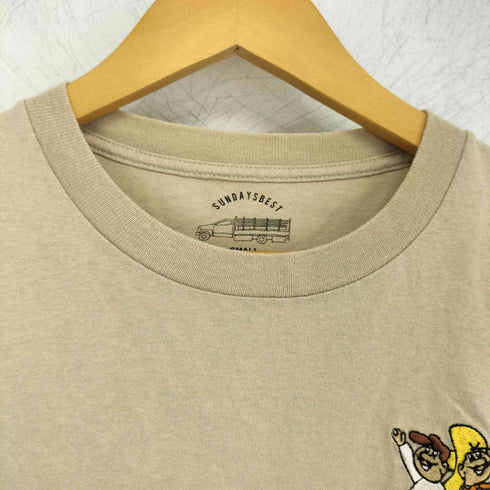 サンデイズベスト SUNDAYS BEST 刺繍ロゴ クルーネック Tシャツ メンズ S