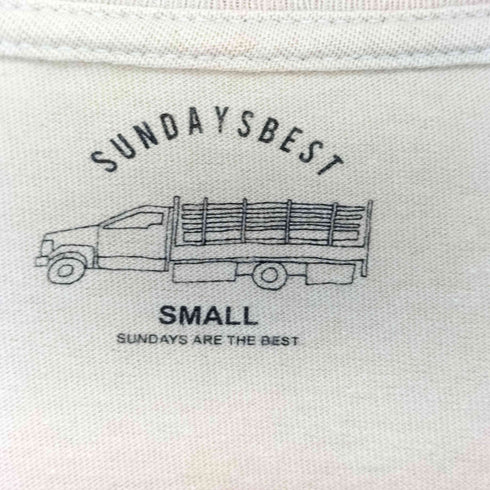 サンデイズベスト SUNDAYS BEST 刺繍ロゴ クルーネック Tシャツ メンズ S