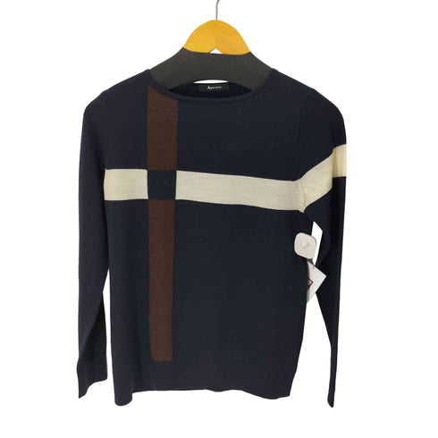 アクアスキュータム AQUASCUTUM ウール クルーネックニット レディース