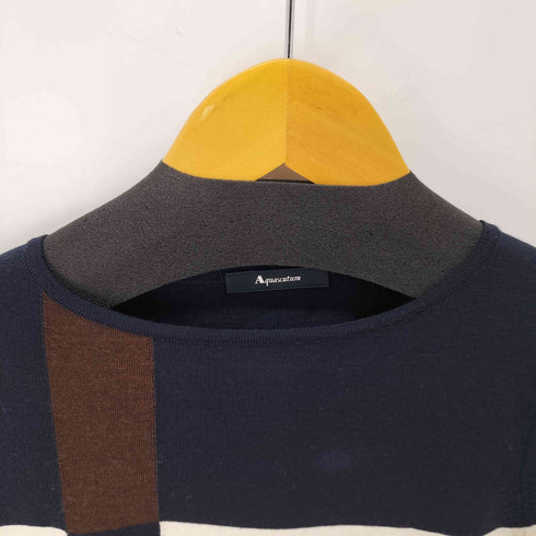 アクアスキュータム AQUASCUTUM ウール クルーネックニット レディース