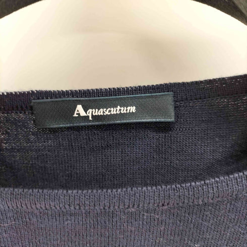 アクアスキュータム AQUASCUTUM ウール クルーネックニット レディース