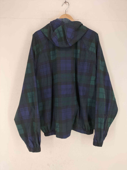 ノーティカ NAUTICA ブラックウォッチ ナイロン フーディー ジャケット メンズ import:XL