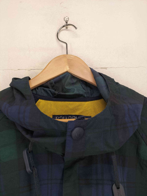 ノーティカ NAUTICA ブラックウォッチ ナイロン フーディー ジャケット メンズ import:XL