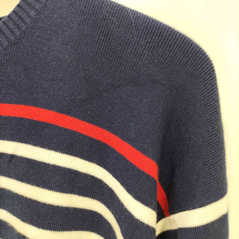 ポロバイラルフローレン Polo by RALPH LAUREN 90S-00S ボーダー柄 コットンニット メンズ JPN:XL
