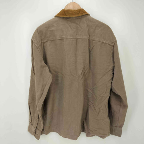 ジェイクルー J.CREW 00S 襟コーデュロイ シャモアクロス ジップシャツ メンズ JPN:S
