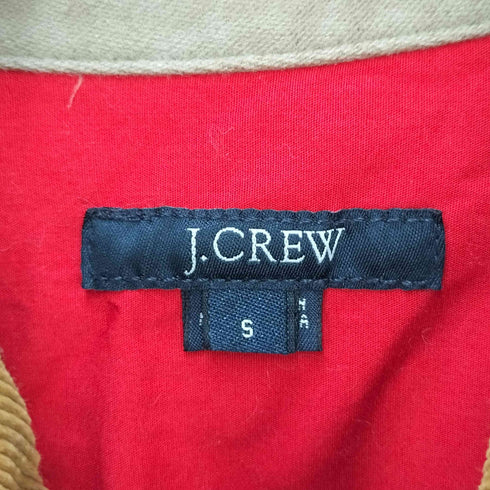 ジェイクルー J.CREW 00S 襟コーデュロイ シャモアクロス ジップシャツ メンズ JPN:S