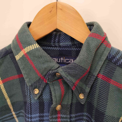 ノーティカ NAUTICA 90S-00S ヘビーフランネルシャツ メンズ JPN:M