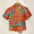 ローレンラルフローレン LAUREN RALPH LAUREN 80s 緑タグ ペイズリー柄 コットン バルーンスリーブシャツ レディース import:M