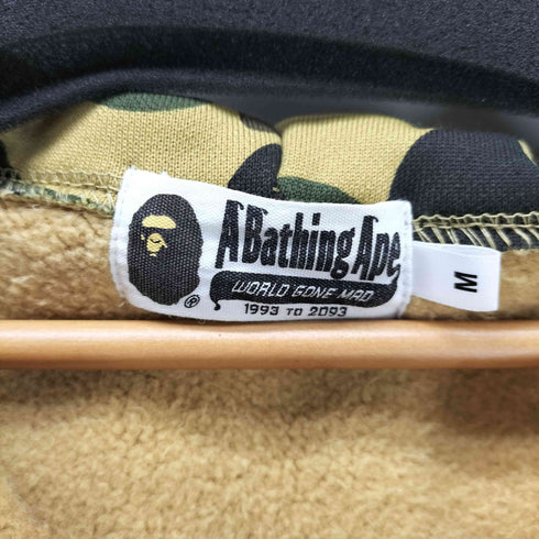 アベイシングエイプ BAPE by A BATHING APE 1st カモ 迷彩柄 異素材切替 フルジップ パーカー メンズ JPN:M