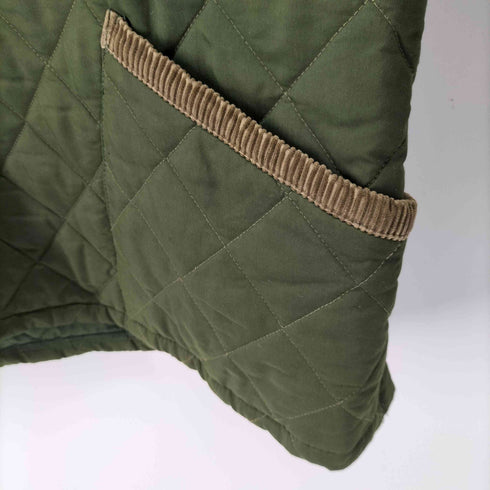 HUSKY 英国製 襟コーデュロイ キルティングジャケット メンズ EUR:48